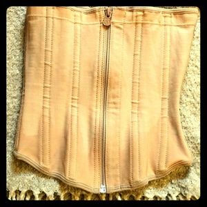 Nude double closure faja waist trainer
Small